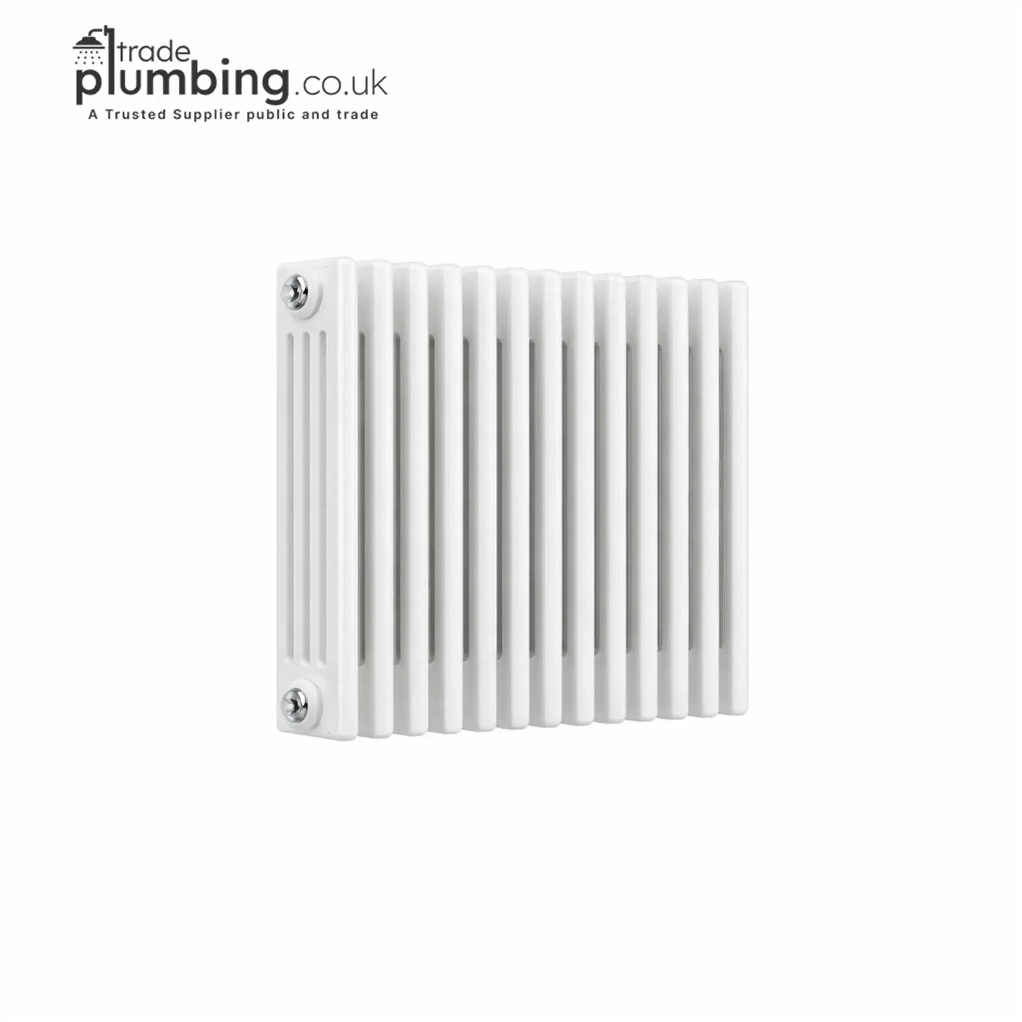 Trade Plumbing - Paragon 4 Column Horizontal Radiator - White