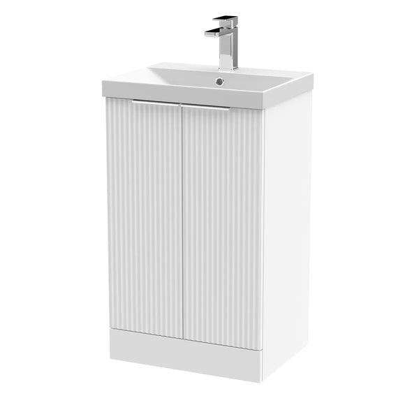 Hudson Reed 500mm Floor Standing 2 Door Vanity & Basin 3