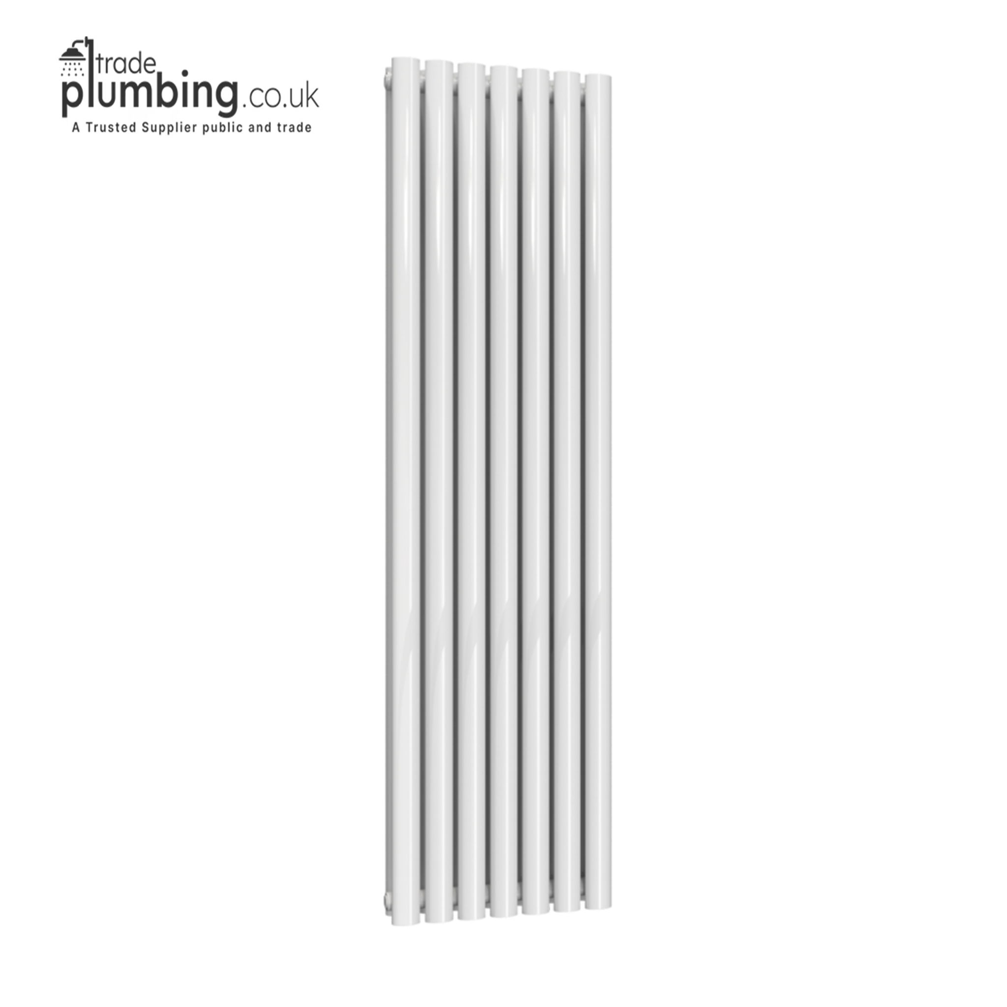 Trade Plumbing - Flux Double Panel Vertical Radiator - White ...