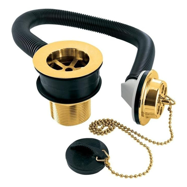 Methven Deva Brass Bath Waste with Brass Plugs
