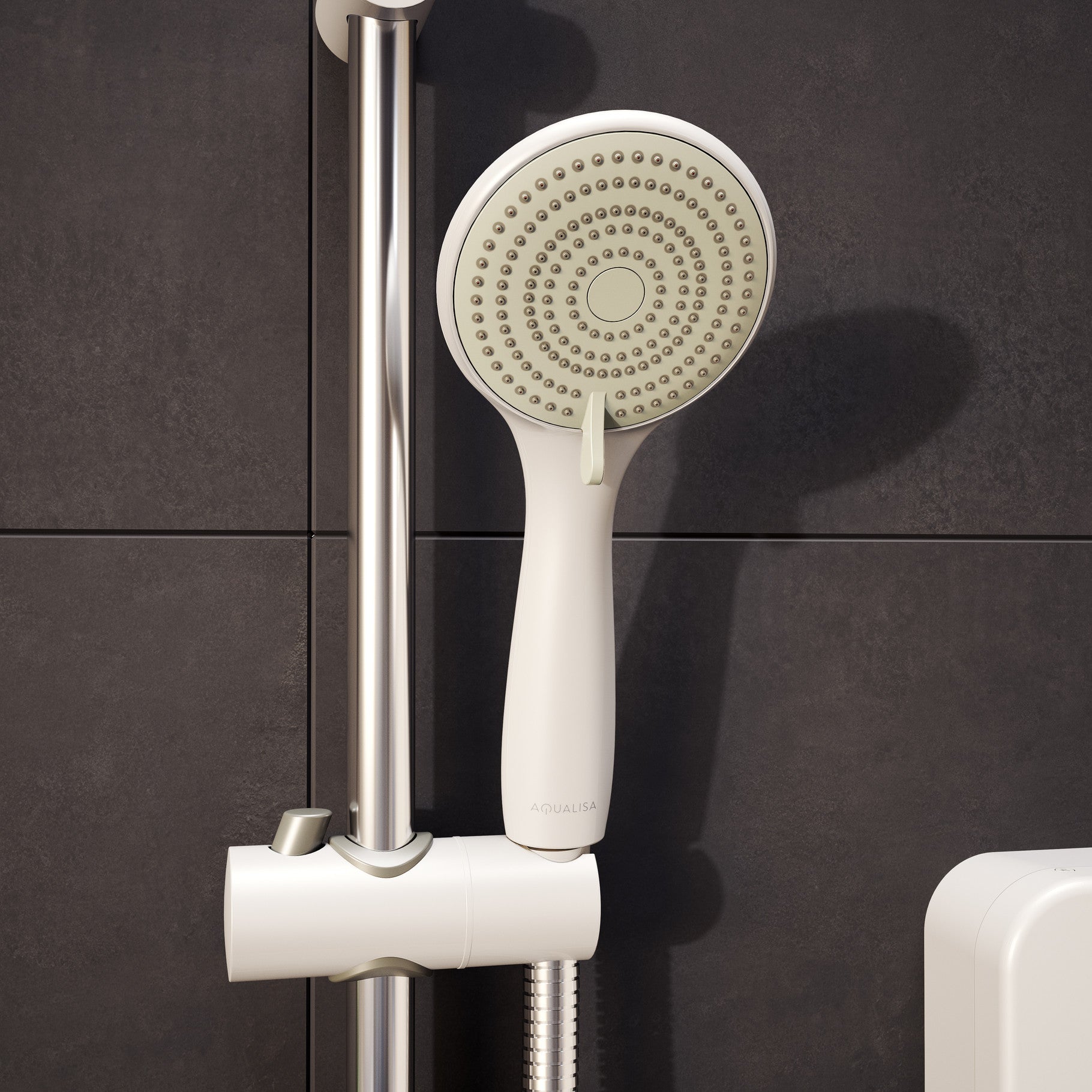 E2 APL Aqualisa Electric Shower with 3 Mode Handset 10.5kW Multifit White