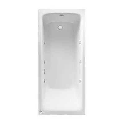 Eastbrook Beauforte Rockall Single Ended 6 Jet Whirlpool Bath, White