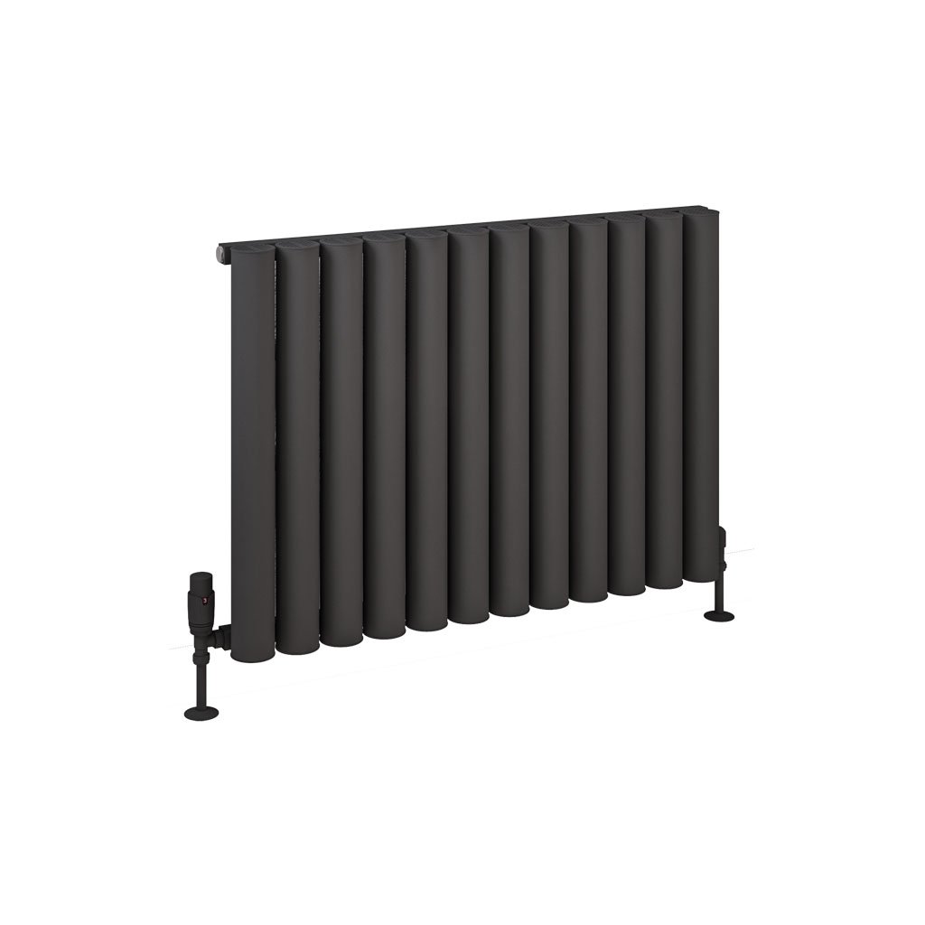Eastbrook Burford Matt Anthracite Horizontal Aluminium Radiators - Central Heating