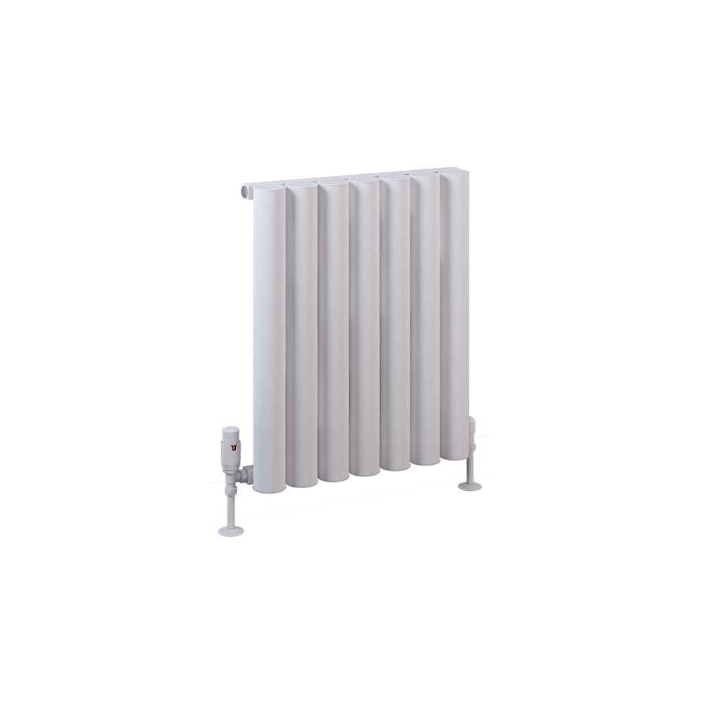Eastbrook Burford Matt White Horizontal Aluminium Radiators - Central Heating