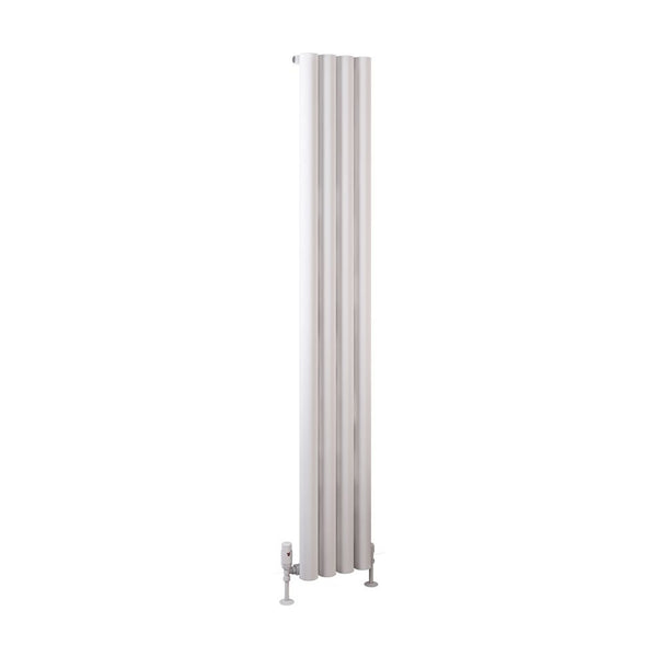 Eastbrook Burford Matt White Vertical Aluminium Radiators - Central Heating