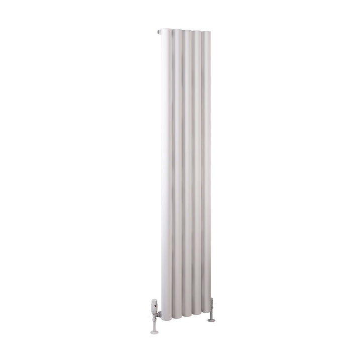 Eastbrook Burford Matt White Vertical Aluminium Radiators - Central Heating