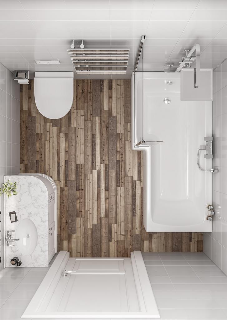 Eastbrook Designer L - Shape Left - Hand Bath Screen, Chrome