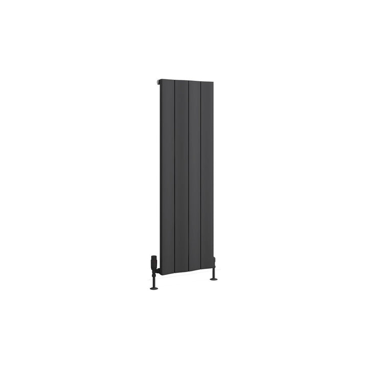 Eastbrook Fairford Matt Anthracite Vertical Aluminium Radiators - Central Heating