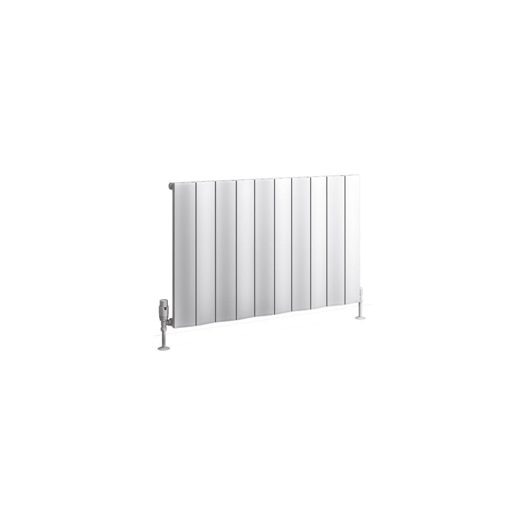 Eastbrook Fairford Matt White Horizontal Aluminium Radiators - Central Heating