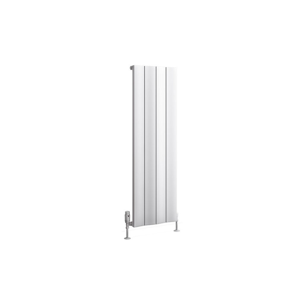 Eastbrook Fairford Matt White Vertical Aluminium Radiators - Central Heating