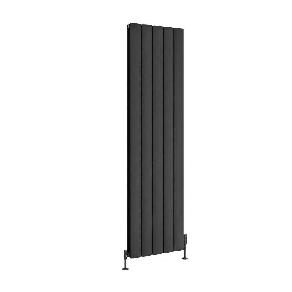 Eastbrook Guardia Matt Anthracite Vertical Aluminium Radiators - Central Heating