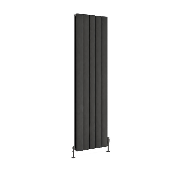 Eastbrook Guardia Matt Anthracite Vertical Aluminium Radiators - Central Heating