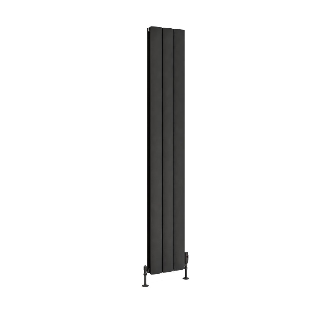 Eastbrook Guardia Matt Anthracite Vertical Aluminium Radiators - Central Heating