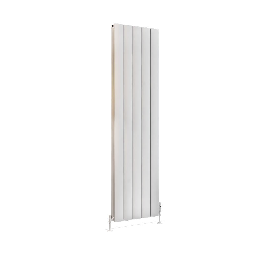 Eastbrook Guardia Matt White Vertical Aluminium Radiators - Central Heating