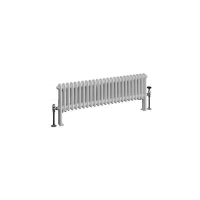 Eastbrook Imperia Column Gloss White Horizontal Designer Radiator