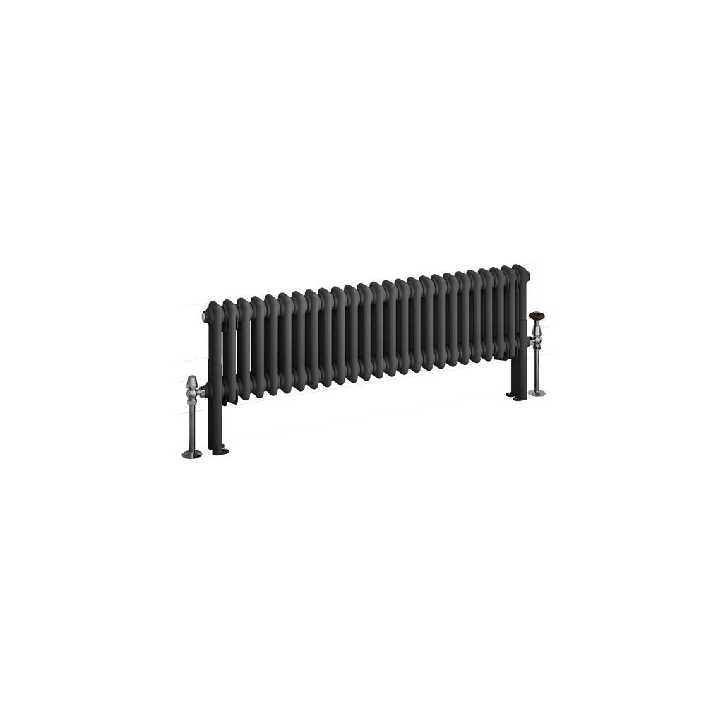 Eastbrook Imperia Column Matt Anthracite Horizontal Designer Radiator