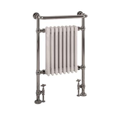 Eastbrook Isbourne Chrome Traditional Heated Towel Rail, 940mm H x 600mm W - Central Heating