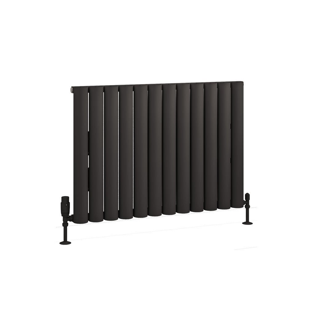 Eastbrook Kelmscott Matt Anthracite Horizontal Aluminium Radiators - Central Heating