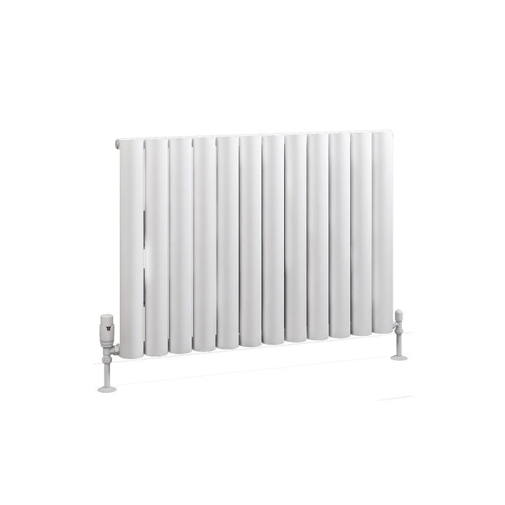 Eastbrook Kelmscott Matt White Horizontal Aluminium Radiators - Central Heating