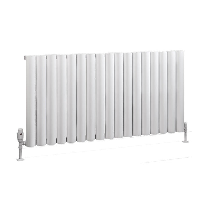 Eastbrook Kelmscott Matt White Horizontal Aluminium Radiators - Central Heating