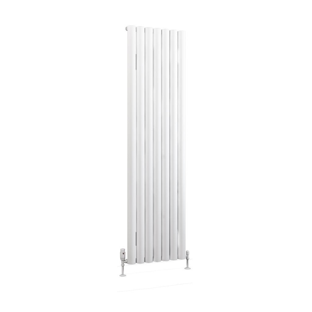 Eastbrook Kelmscott Matt White Vertical Aluminium Radiators - Central Heating