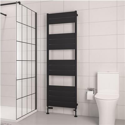 Eastbrook Kingswood Slimline 1820 x 600 Aluminium Towel Rail Matt Black