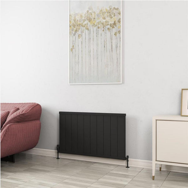Eastbrook Kingswood Slimline 600 x 1010 Aluminium Radiator Matt Black