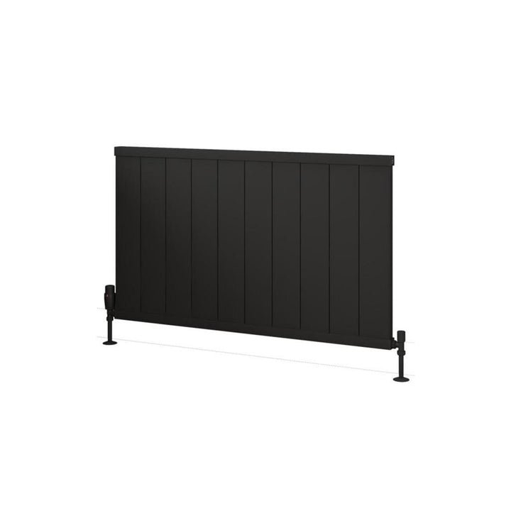 Eastbrook Kingswood Slimline 600 x 1010 Aluminium Radiator Matt Black