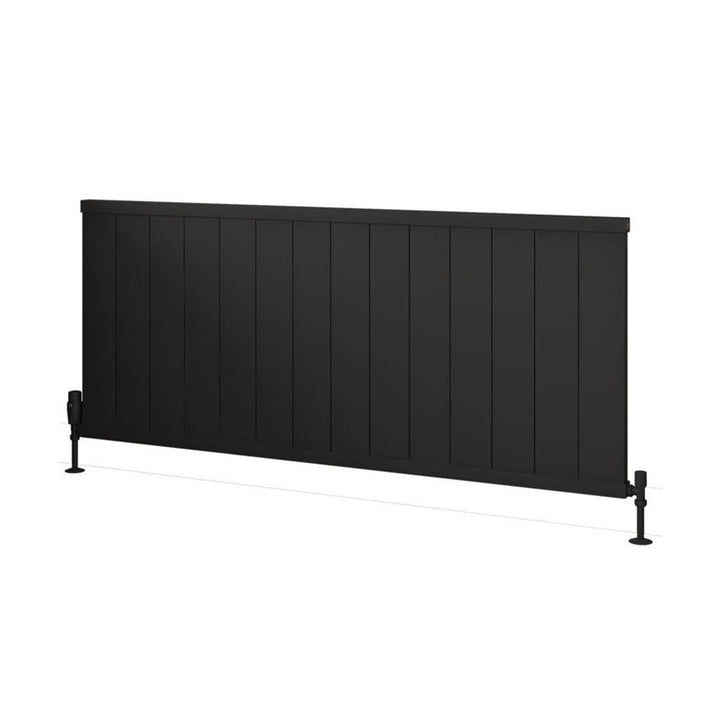 Eastbrook Kingswood Slimline 600 x 1410 Aluminium Radiator Matt Black