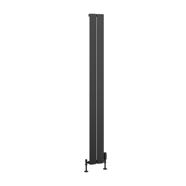 Eastbrook Malmesbury Matt Anthracite Vertical Aluminium Radiators