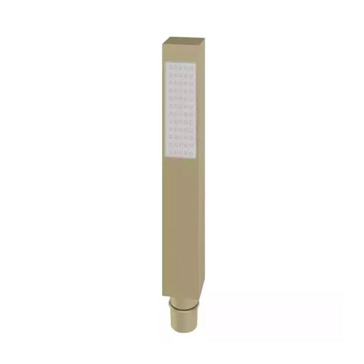 Eastbrook Modern Square Shower Hand Set Single Function Full Spray, Brushed Brass