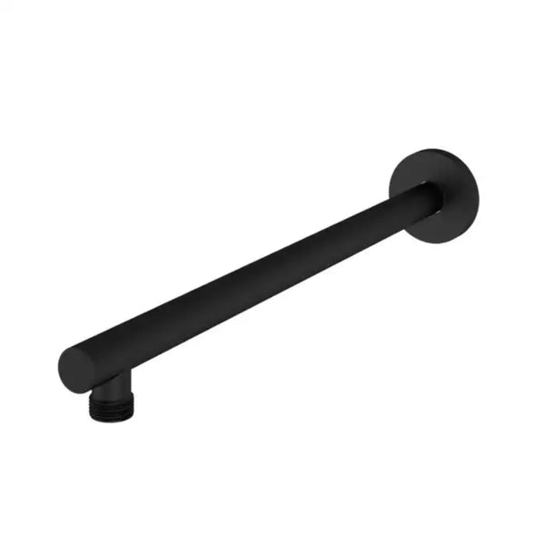 Eastbrook Modern Stainless Steel Round Fixed Over Head Shower Arm 400mm, Matt Black