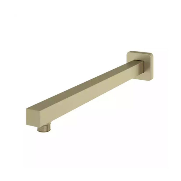 Eastbrook Modern Stainless Steel Square Fixed Over Head Shower Arm, Brushed Brass