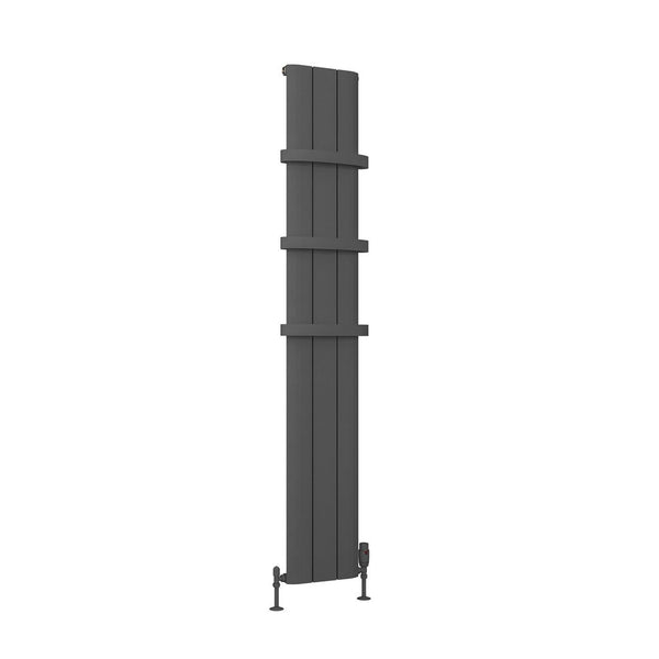 Eastbrook Peretti Matt Anthracite Vertical Aluminium Radiators