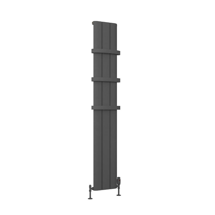 Eastbrook Peretti Matt Anthracite Vertical Aluminium Radiators