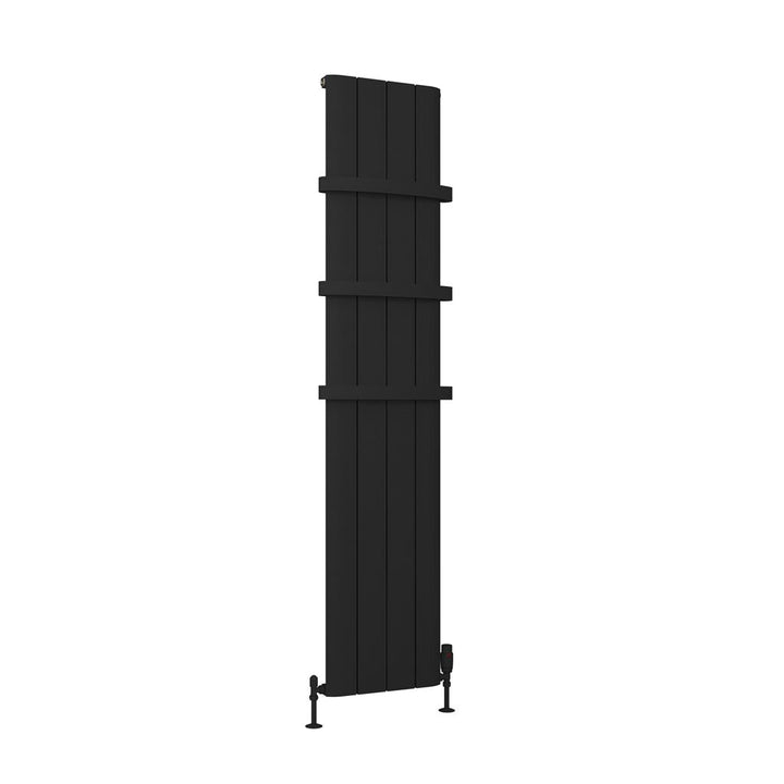 Eastbrook Peretti Matt Black Vertical Aluminium Radiators