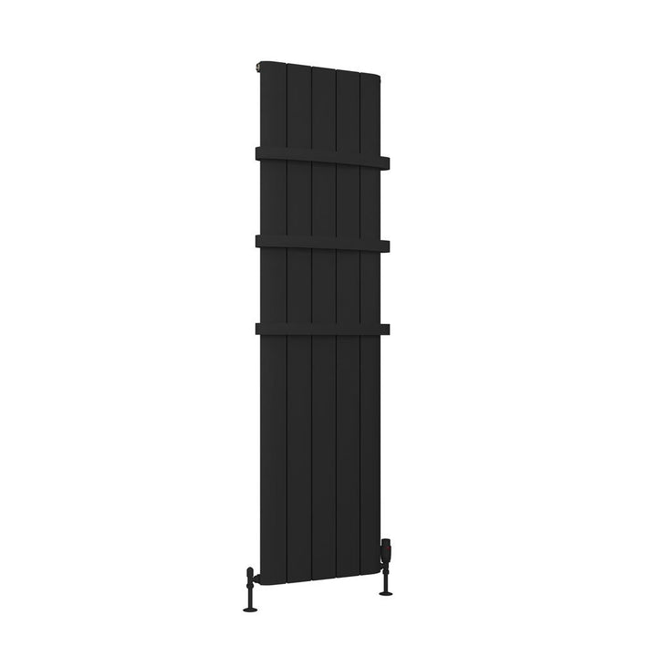Eastbrook Peretti Matt Black Vertical Aluminium Radiators