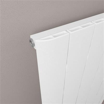 Eastbrook Peretti Matt White Vertical Aluminium Radiators