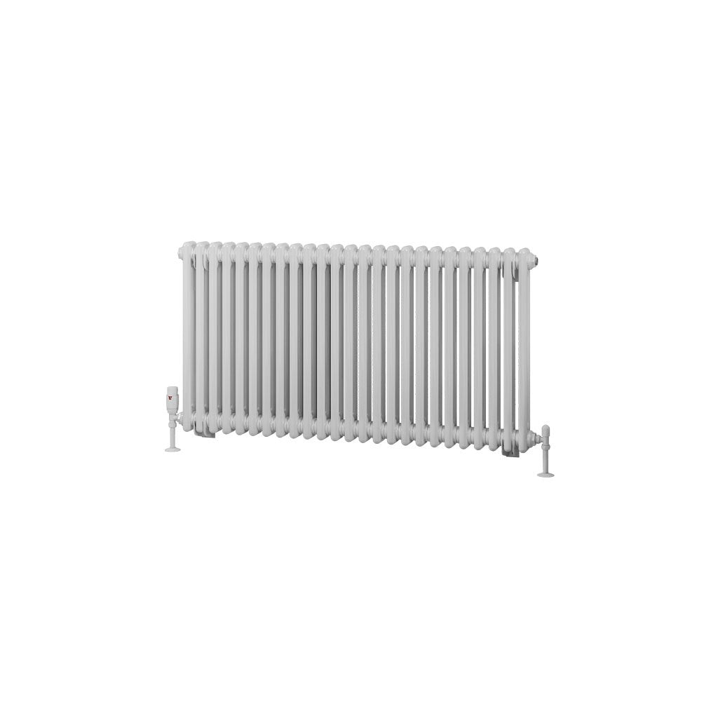 Eastbrook Rivassa Gloss White Horizontal Traditional Column Radiators