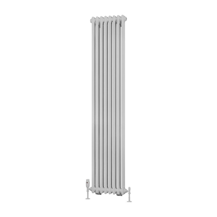 Eastbrook Rivassa Gloss White Vertical Traditional Column Radiators - Central Heating