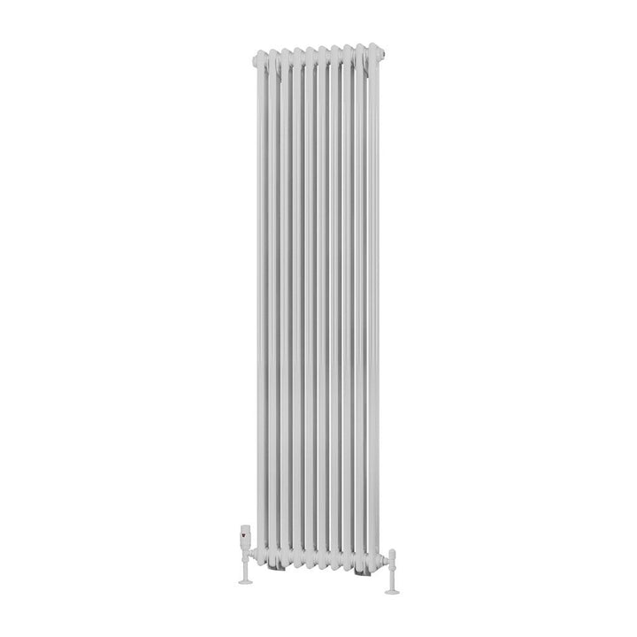 Eastbrook Rivassa Gloss White Vertical Traditional Column Radiators - Central Heating