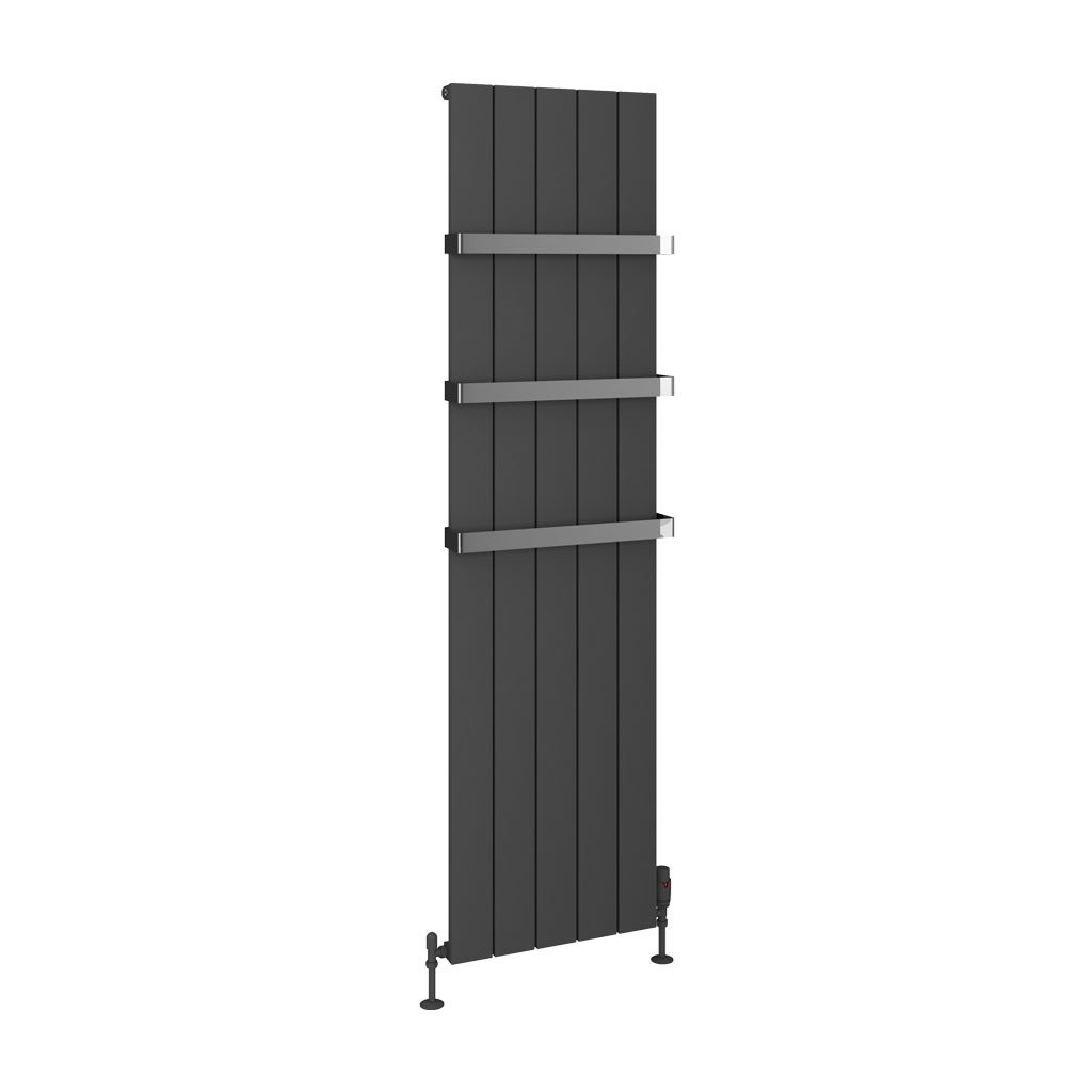 Eastbrook Rosano Matt Anthracite Vertical Aluminium Radiators