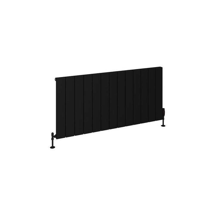 Eastbrook Rosano Matt Black Horizontal Aluminium Radiators