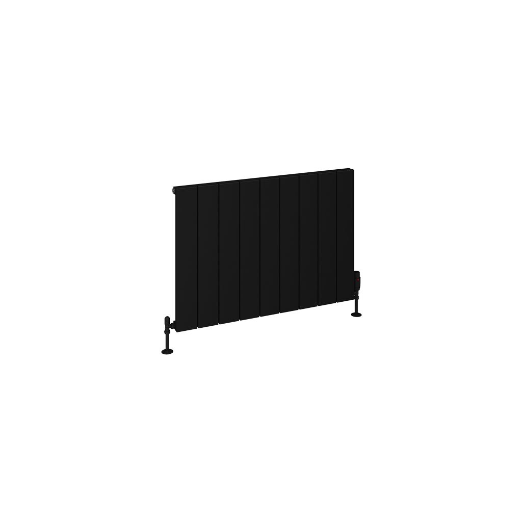 Eastbrook Rosano Matt Black Horizontal Aluminium Radiators