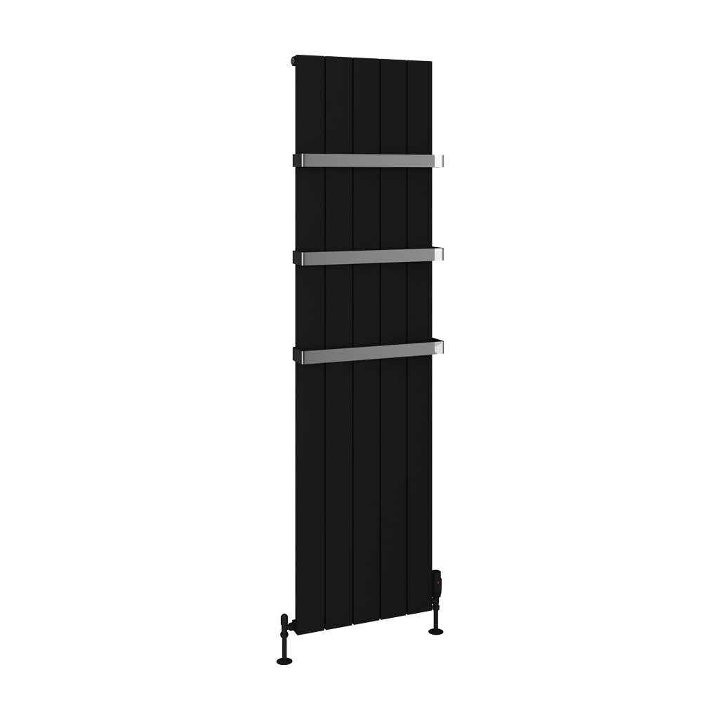 Eastbrook Rosano Matt Black Vertical Aluminium Radiators