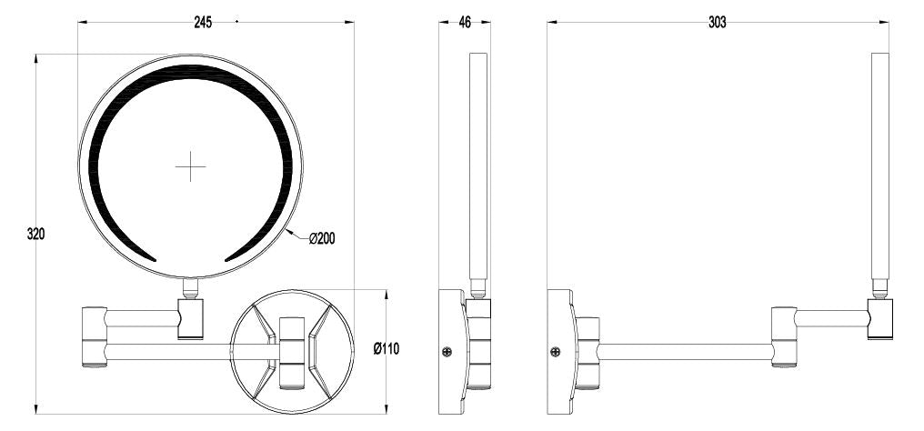 Eastbrook Round LED vanity mirror