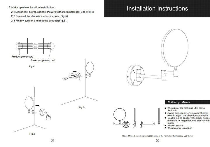 Eastbrook Round LED vanity mirror