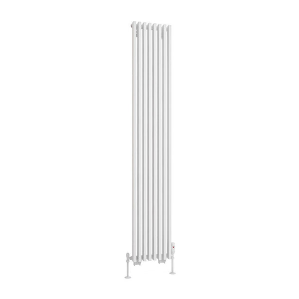 Eastbrook Rowsham Matt White Steel Vertical Designer Radiators