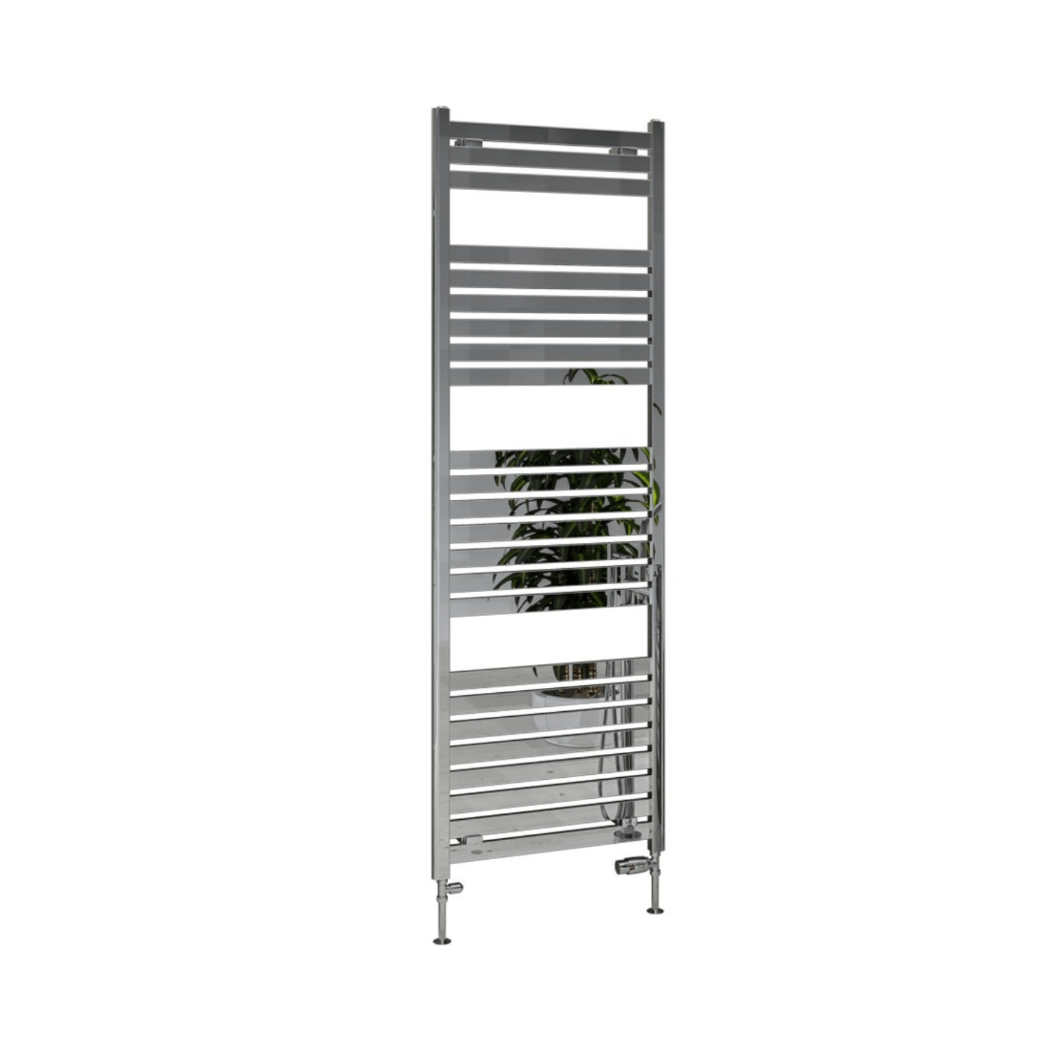 Eastbrook Staverton Chrome Vertical Steel Heated Towel Rails