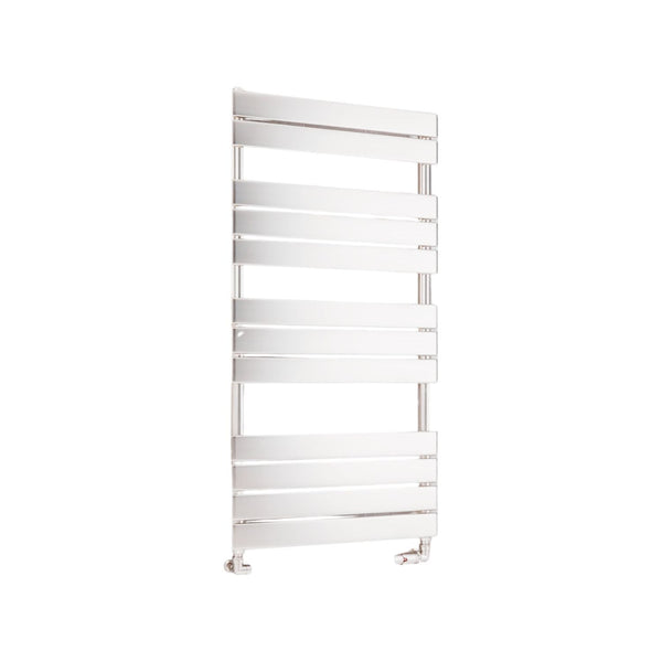 Eastbrook Staverton Tube on Tube Gloss White Steel Vertical Heated Towel Rails